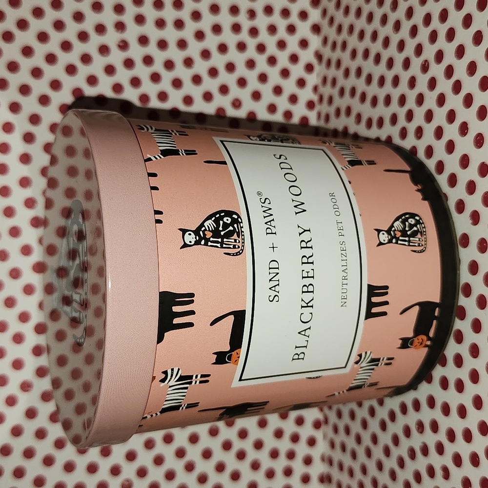Brand New Sand + Paws Blackbery Woods candle
